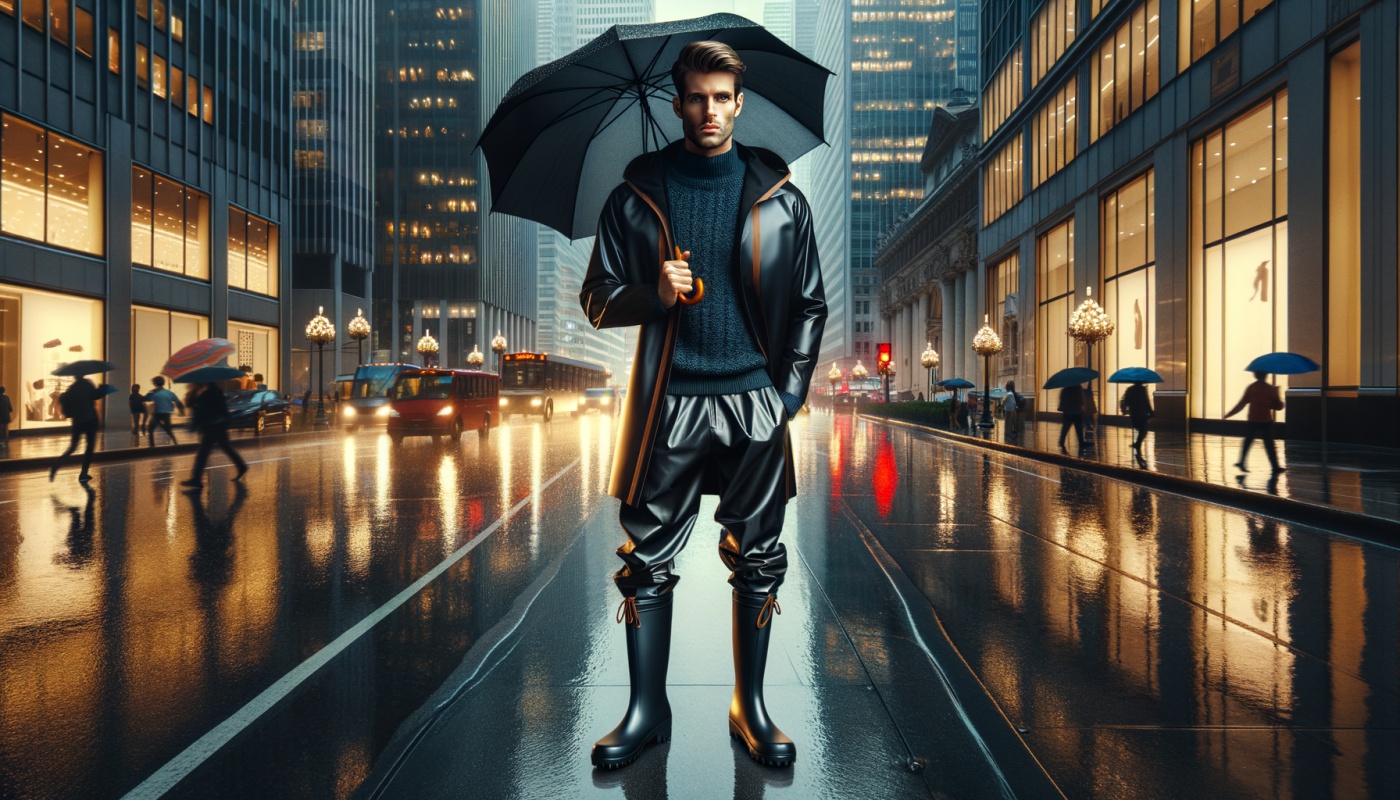 Cubriendo los Bases: Vestuario de Lluvia para el Hombre Moderno