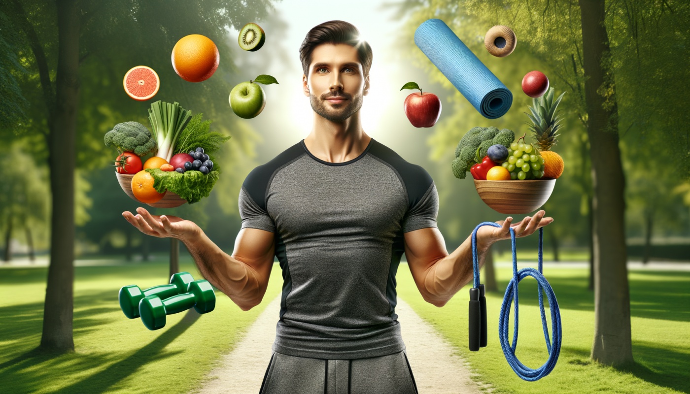 Equilibrio Perfecto: Dieta y Ejercicio en la Vida del Hombre Moderno